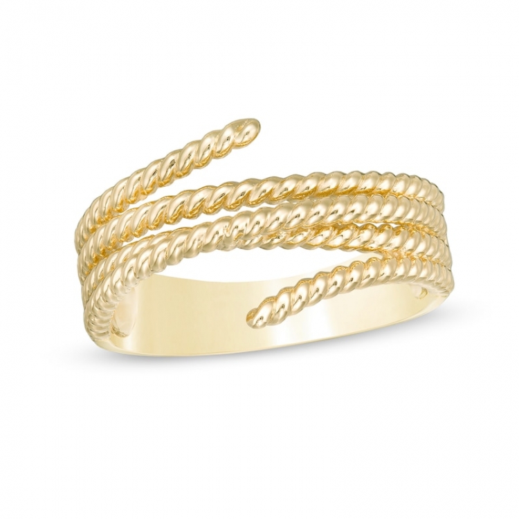 Lasso Wrap Ring in 10K Gold:Lasso Wrap Ring in 10K Gold