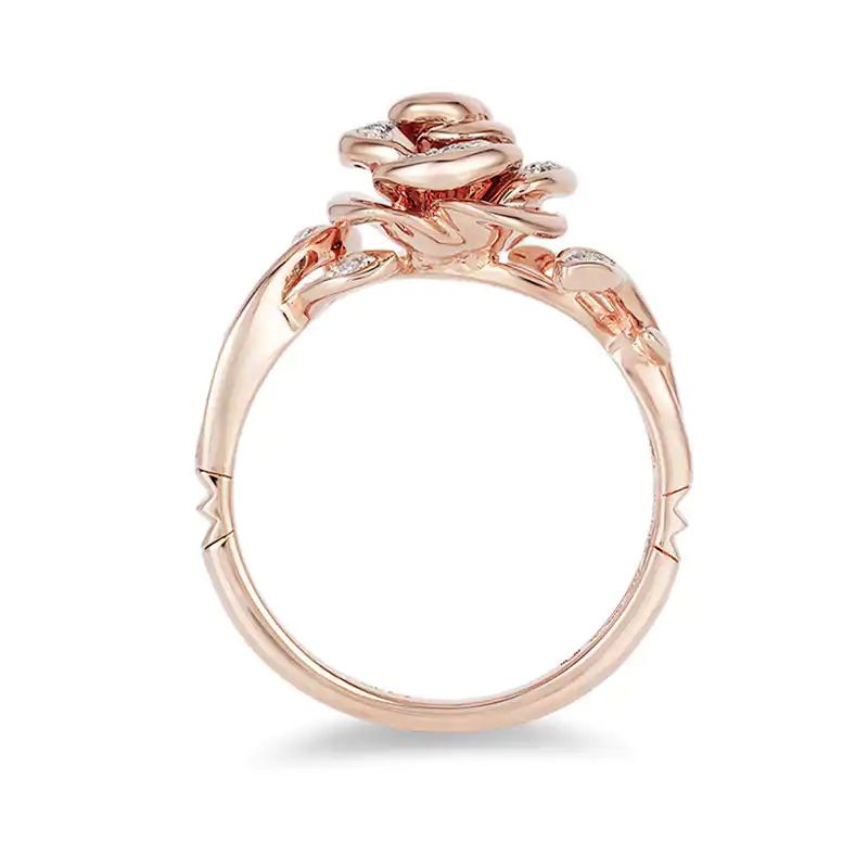 1/10CT.T.W.DiamondRoseRingin10KRoseGold