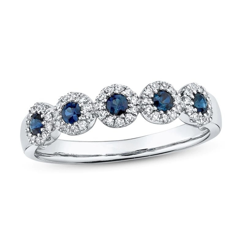 SapphireRing1/8cttwDiamonds14KWhiteGold