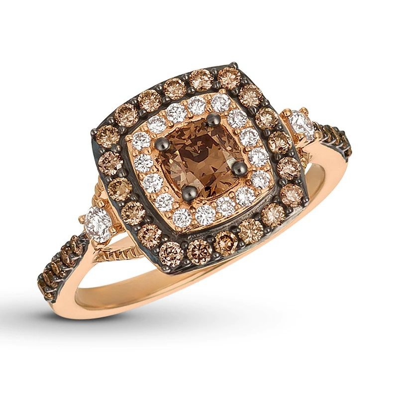 ChocolateDiamonds7/8cttwRing14KStrawberryGold