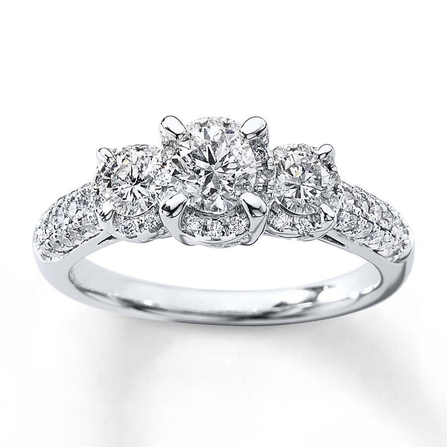 Ring 1 ct tw Diamonds 14K White Gold
