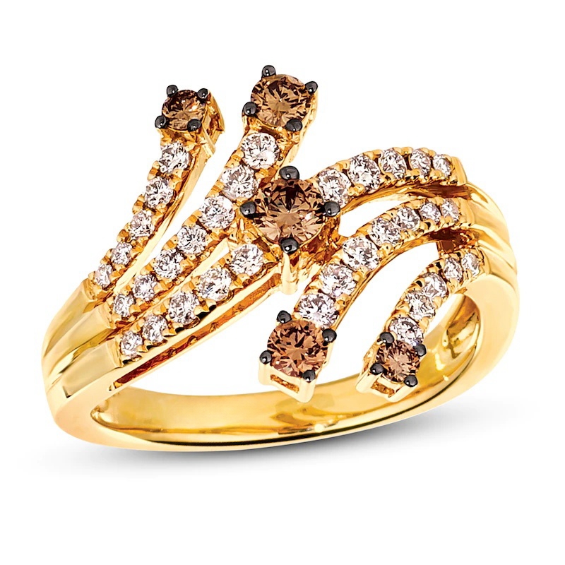 Diamond Ring 3/4 ct tw 14K Honey Gold