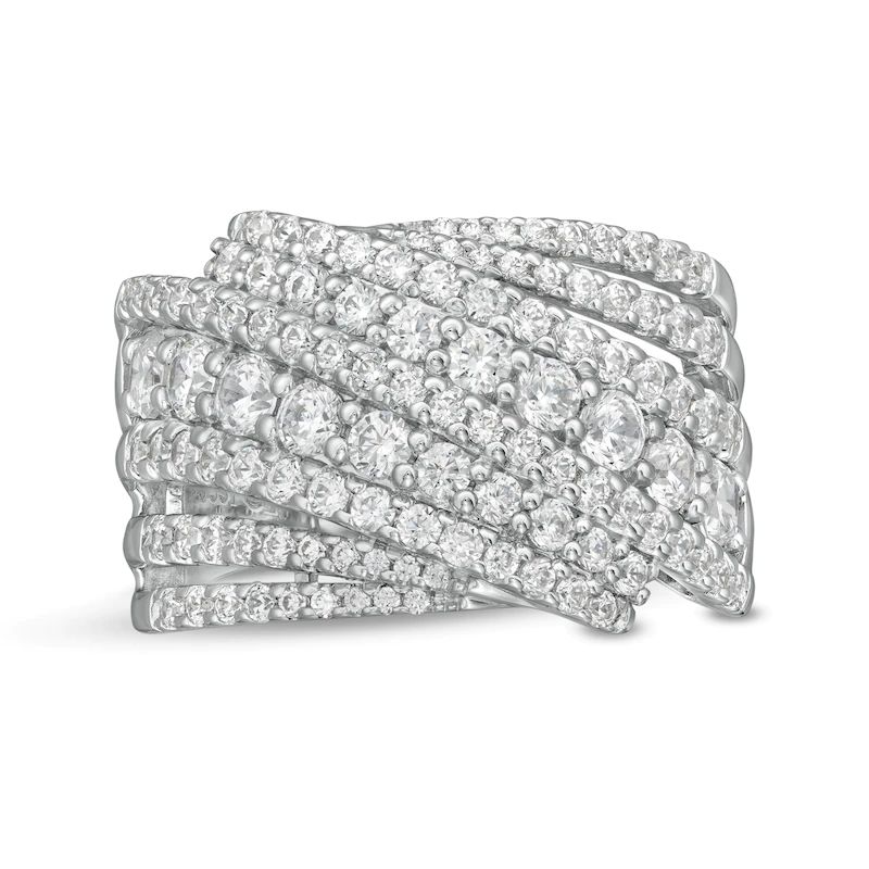 2CT.T.W. Journey Diamond Multi-Row Ring in 10K White Gold