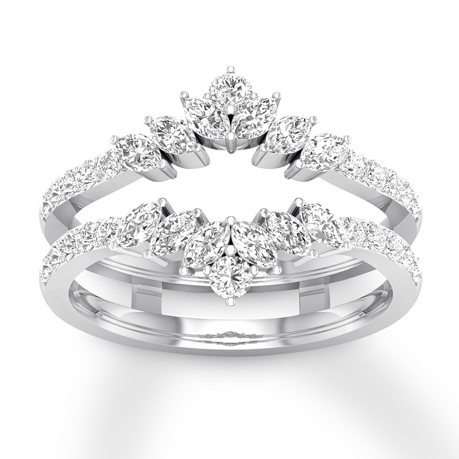 Diamond Enhancer Ring 3/4 ct tw Round 14K White Gold