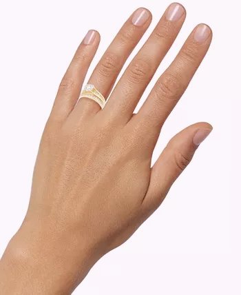 Diamond Bridal Channel Set (1 ct. t.w.) in 14k White, Yellow or Rose Gold
