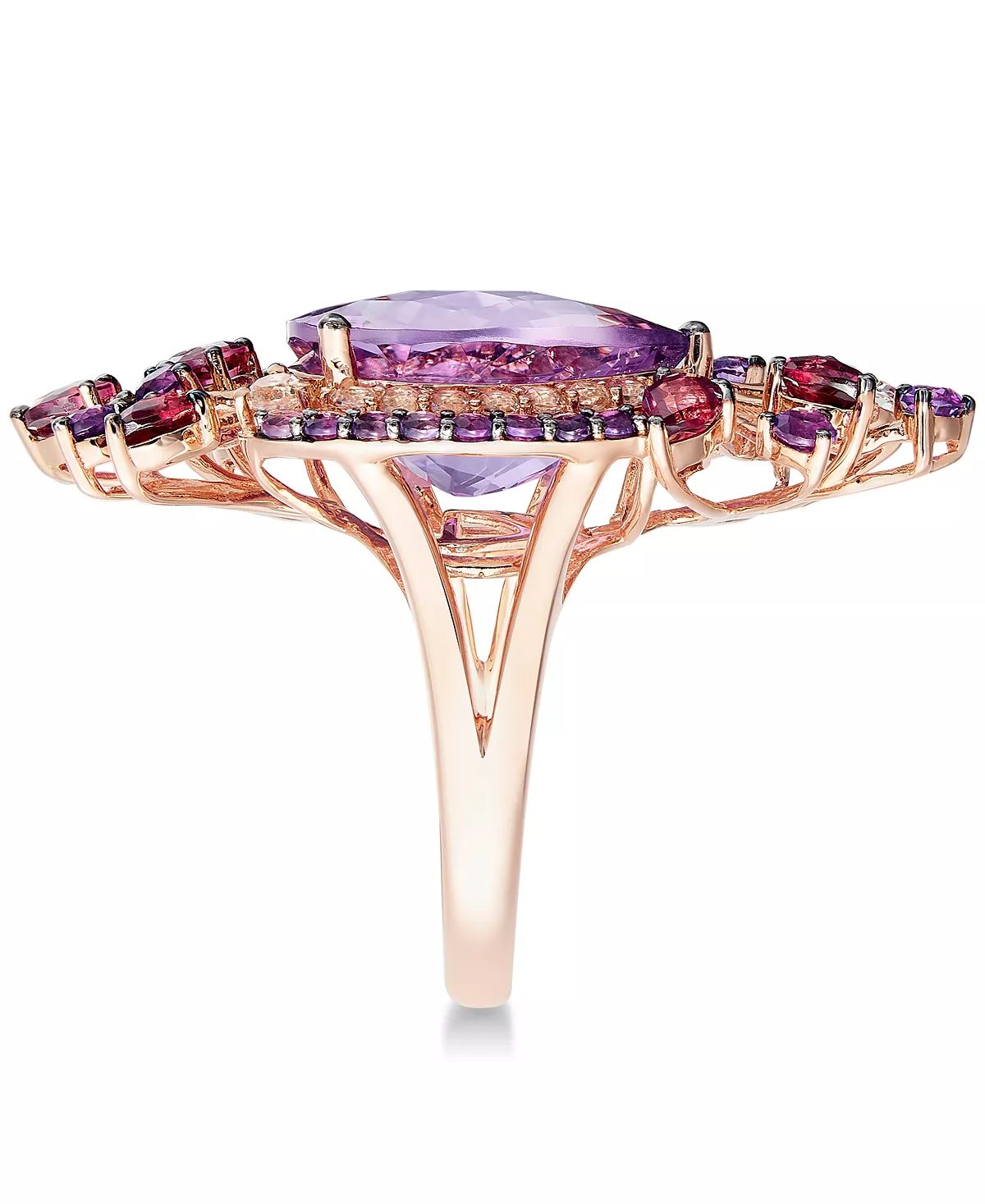 Crazy Collection Multi-Stone Ring in 14k Strawberry Rose Gold (8 ct. t.w.)