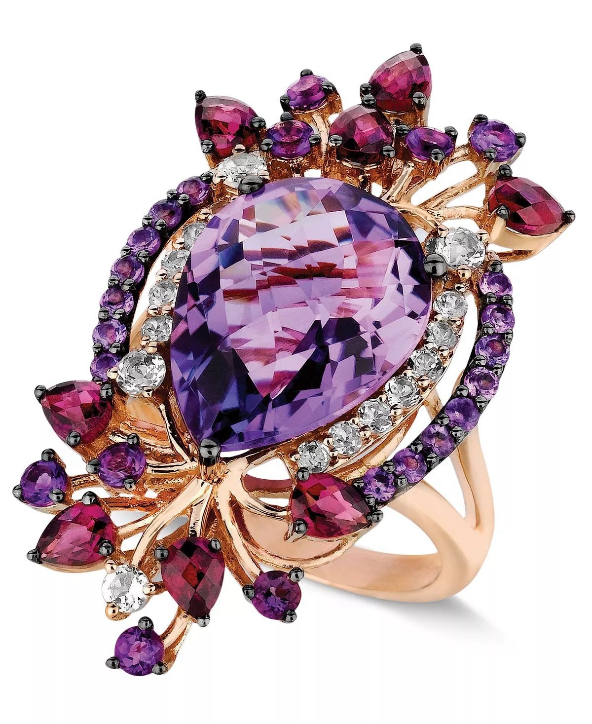 Crazy Collection Multi-Stone Ring in 14k Strawberry Rose Gold (8 ct. t.w.)