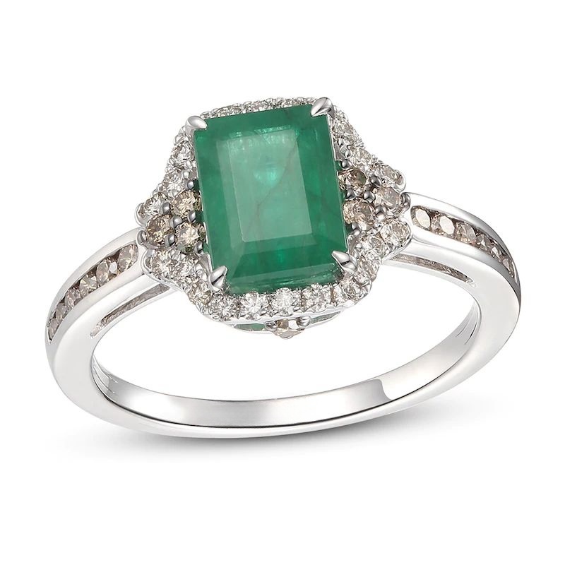 NaturalEmeraldRing3/8cttwDiamonds14KVanillaGold