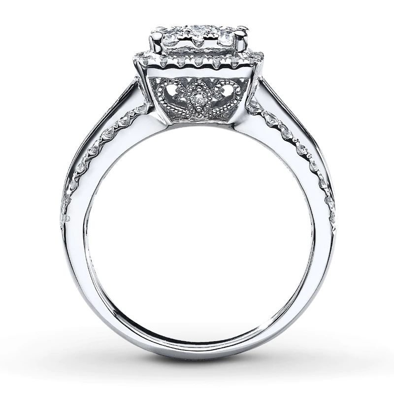 Diamond Bridal Set 3/4 ct tw Round-cut 10K White Gold