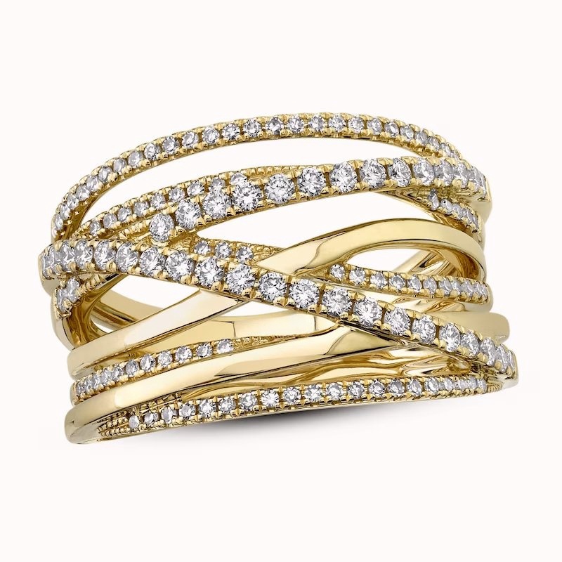 Diamond Ring 5/8 ct tw Round 14K Yellow Gold SC55005591