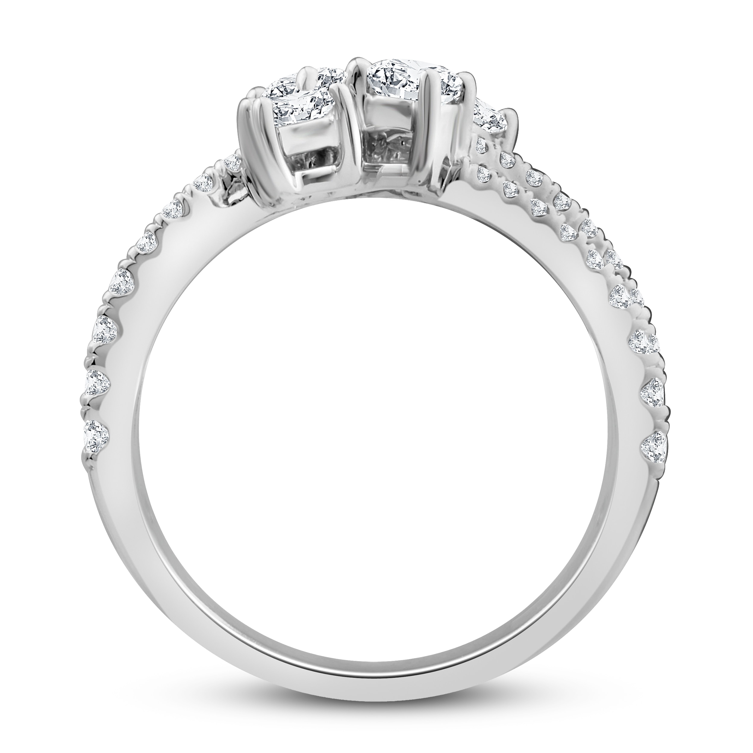 Diamond Ring1-1/2cttw 10K White Gold