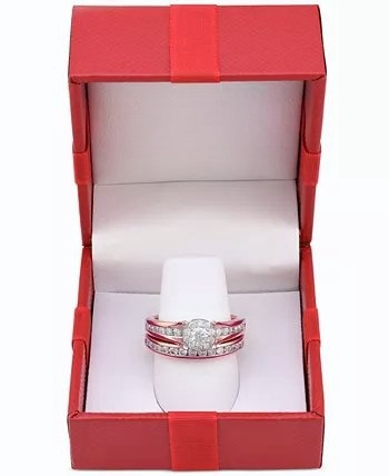 Diamond Bridal Channel Set (1 ct. t.w.) in 14k White, Yellow or Rose Gold