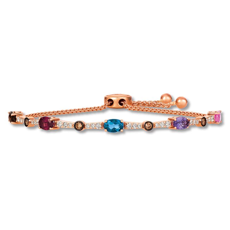 Multi-Stone Bracelet 5/8 ct tw Diamonds 14K Gold