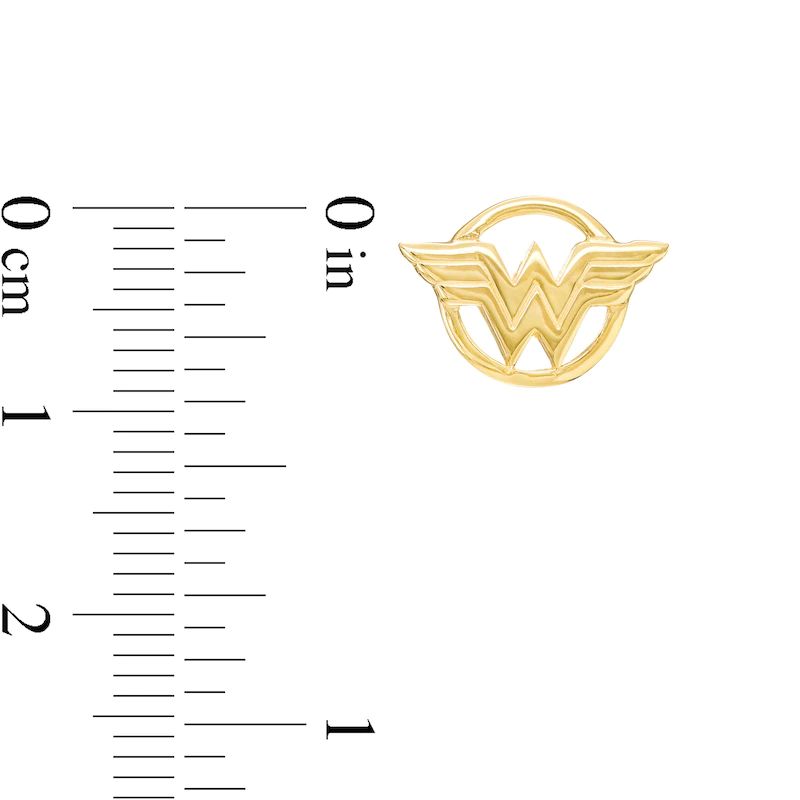 Logo Stud Earrings in 10K Gold