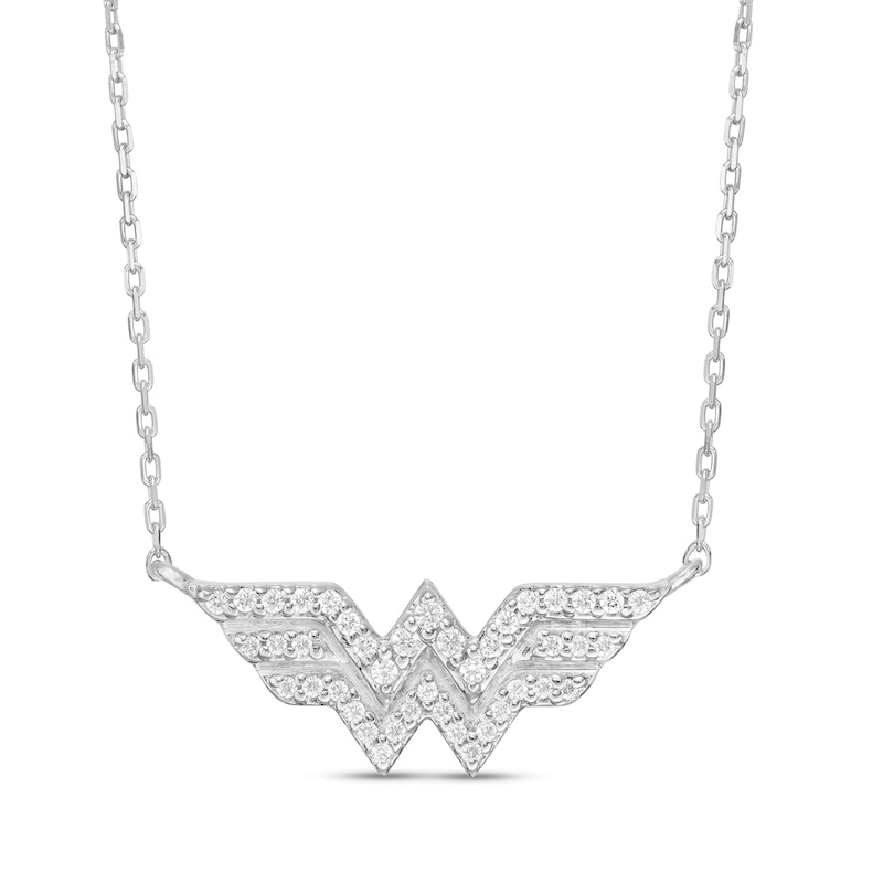 1/6 CT. T.W. Diamond Symbol Necklace in Sterling Silver – 18