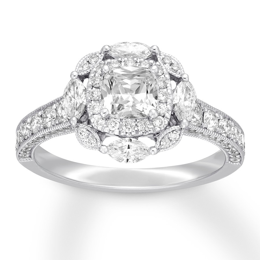 Diamond Engagement Ring 1-5/8 ct tw 14K White Gold