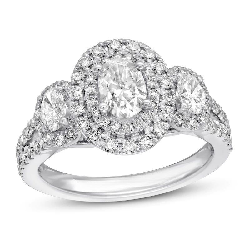 Ring 1-1/2cttw Diamonds 14K White Gold