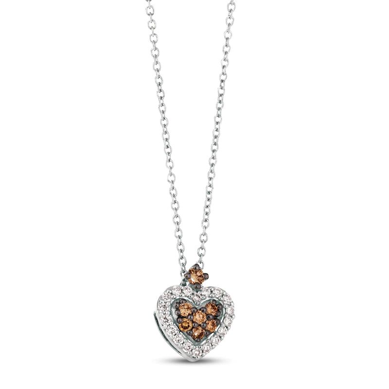 DiamondHeartNecklace1/4cttw14KVanillaGold18