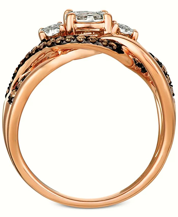 Diamond Ring (3/8 ct. t.w.) in 14k Rose Gold (Also Available in Two-Tone White & Yellow Gold or White Gold)