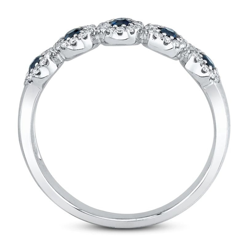 SapphireRing1/8cttwDiamonds14KWhiteGold