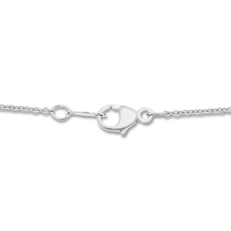 “Mommy” Necklace 1/6 ct tw Diamonds Sterling Silver 17′′
