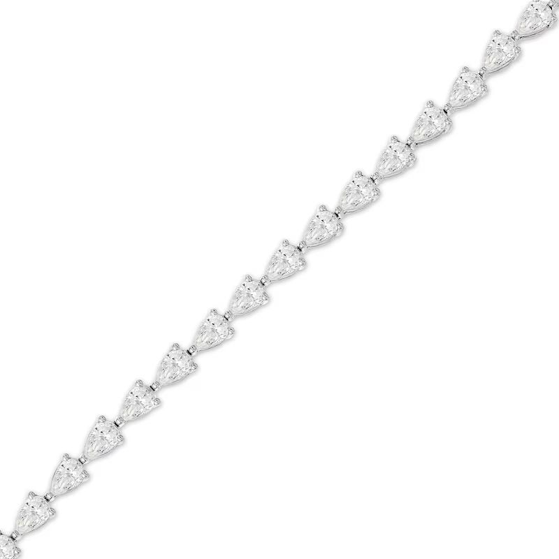 Diamond Line Bracelet 5 ct tw Pear-Shaped 14K White Gold 7.25′′